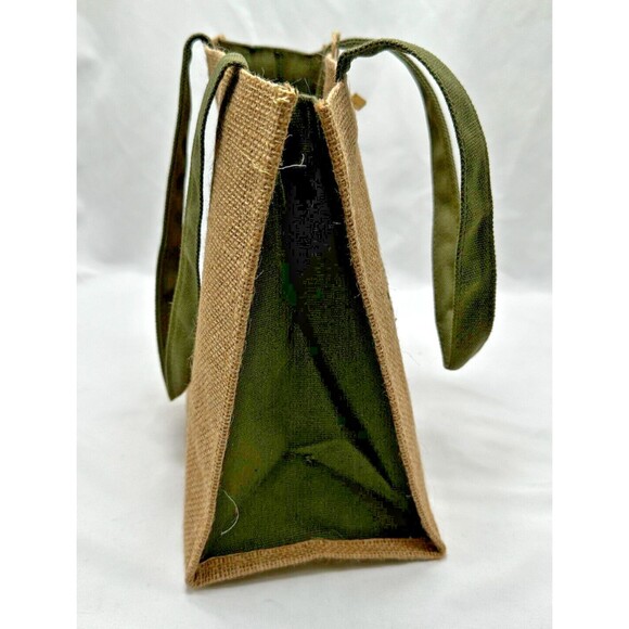 NEW Genuine Royal Aruba Aloe Burlap & Canvas Tote/Gift Bag w Logo - 10x9x6"- NWT - Picture 5 of 14